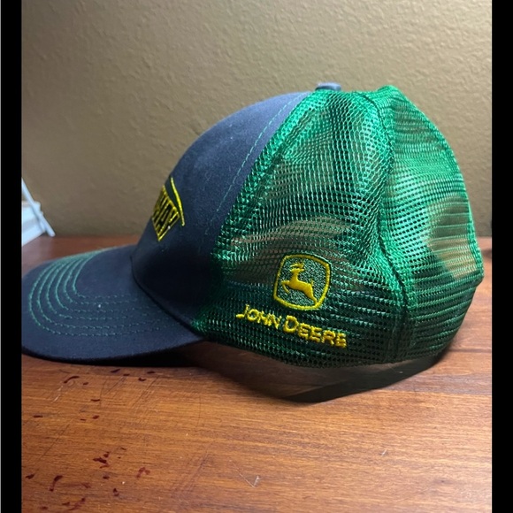 Title: John Deere Greenway Trucker Hat Snapback Cap - Picture 2 of 4